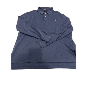 Ralph Lauren Polo Long Sleeve Pima Soft Touch Polo Shirt Blue Men Size L
(813)